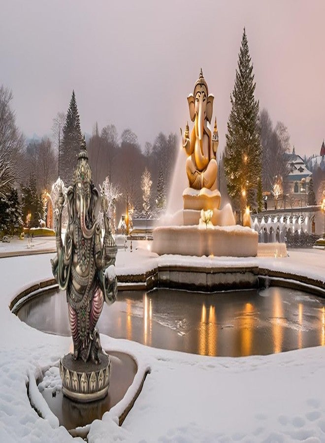 JFSM INC Standing Ganesh (Ganesha) Hindu Elephant God of Success Statue, 7 1/2-inch - Image 5